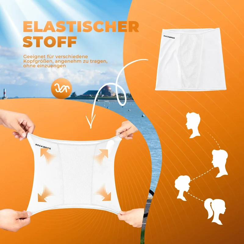 Sommer Halbe Sturmhaube Kühlung Schlauchtuch Multifunktionstuch