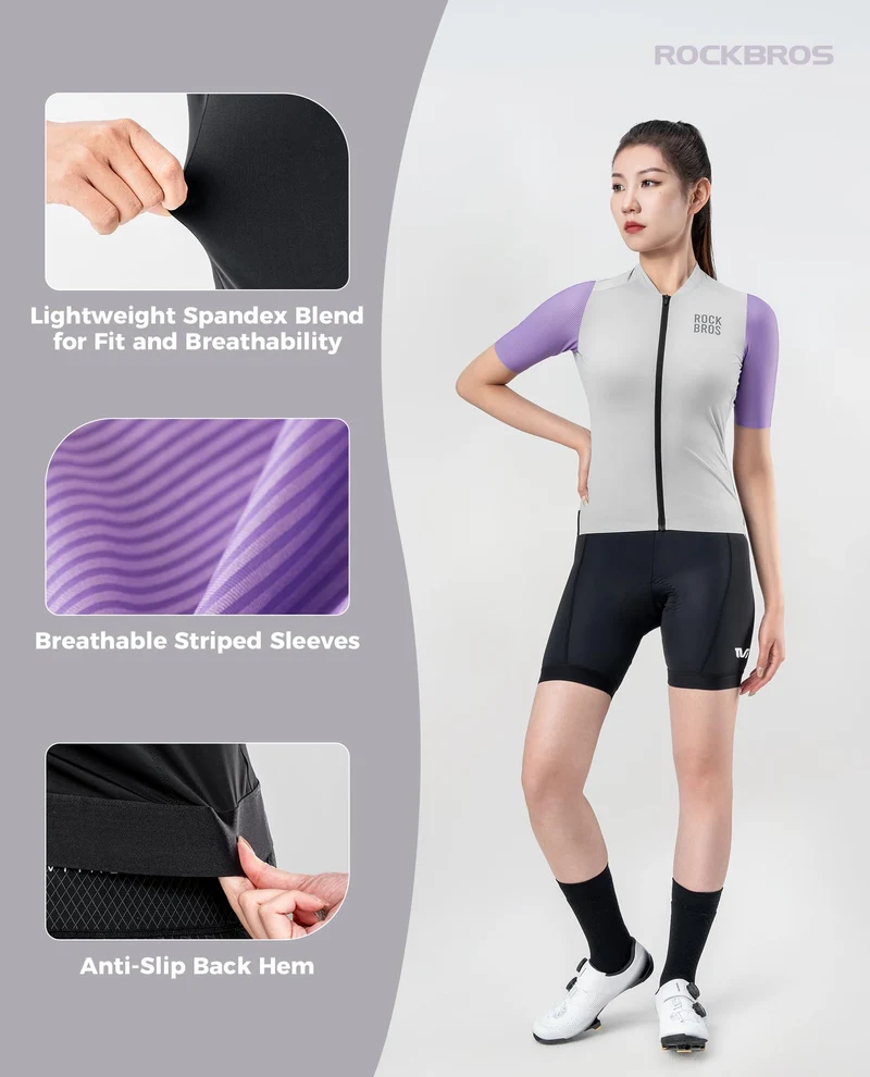 Fahrradtrikot Fahrradshirt Damen Radtrikot Kurzarm Sommer