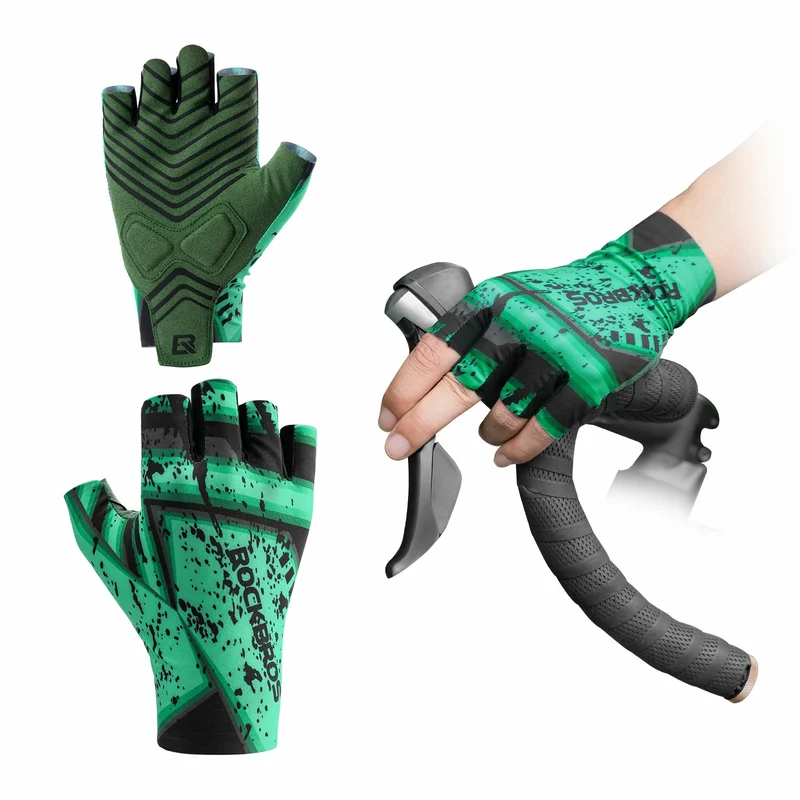 Fahrradhandschuhe Herren, Sommer Radhandschuhe Halbfinger