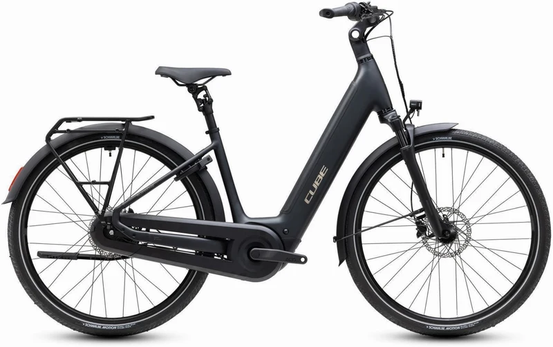 Cube Supreme Hybrid Comfort Pro 600 Wh E-Trekkingbike Easy Entry grey´n´chrome