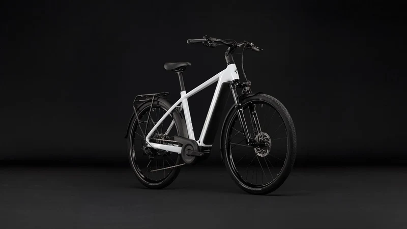 Cube Touring Hybrid ONE 600 Wh E-Trekkingbike Diamant 28" metallicwhite´n´chrome