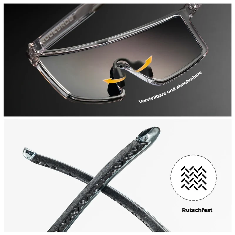 Polarisiert Fahrradbrille, UV400 mit TR90 Rahmen