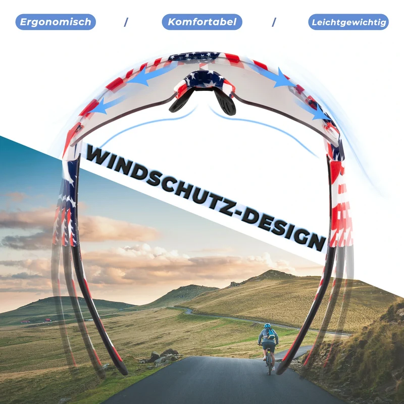 Fahrradbrille UV 400 Photochromatisch