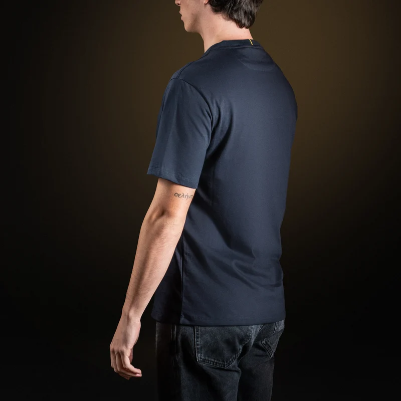 Navy Blue Cotton T-shirt
