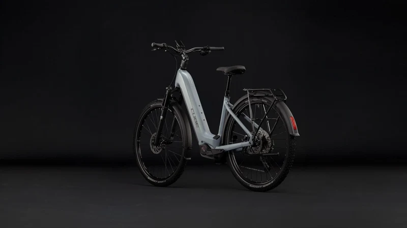 Cube Nuride Hybrid EXC 800 Wh E-Trekkingbike Easy Entry 28" seagrey´n´black
