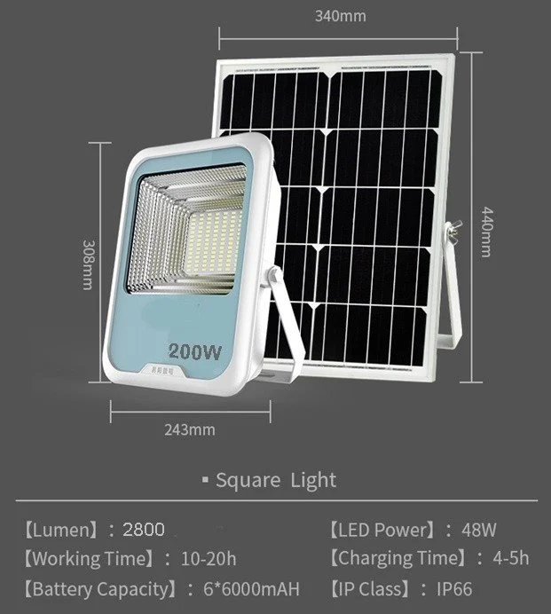 Professionelles Solar-Beleuchtungssystem 200W HD