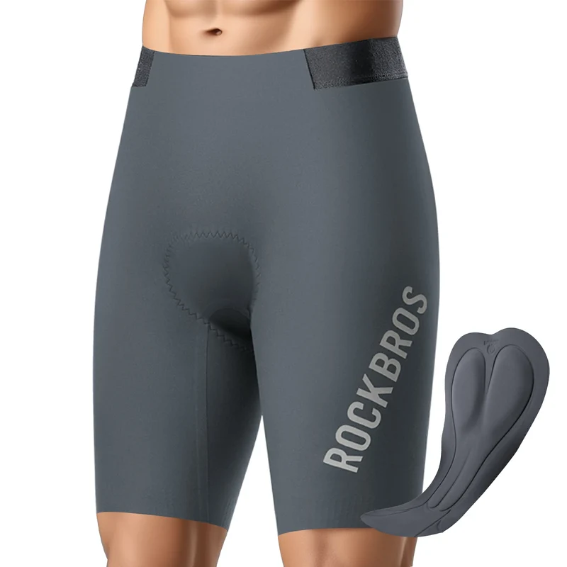Fahrradhose Kurz Herren, Gepolstert 3D Schnitt Radlerhose
