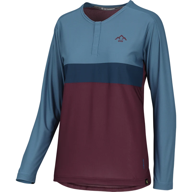 Women's Flow XTG Long Sleeve Henley raisin-marine