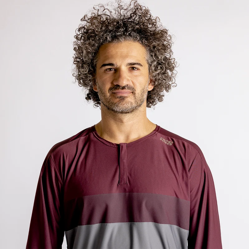 Flow XTG Long Sleeve Henley graphit-raisin