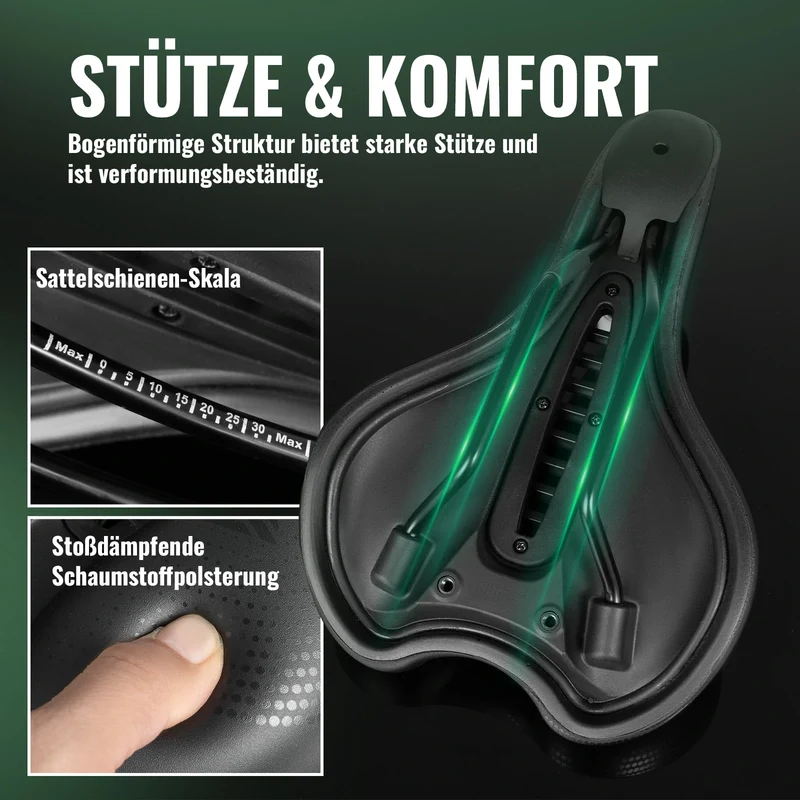 Fahrradsattel Druckentlastend Ergonomisch mit Aussparung