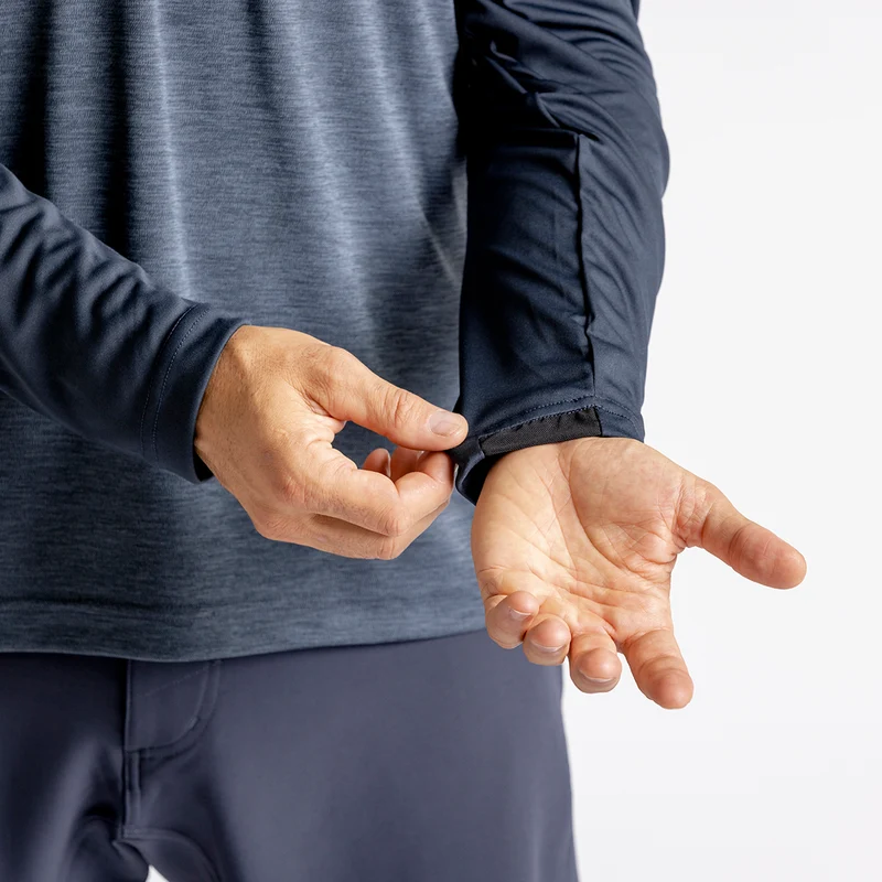 Flow X Long Sleeve Jersey storm-solid marine