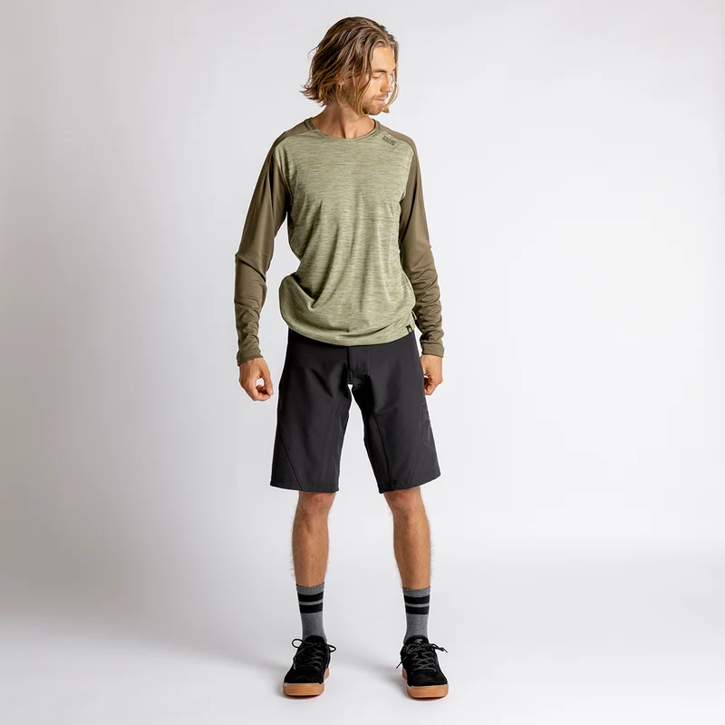 Flow X Long Sleeve Jersey olive-solid dark olive
