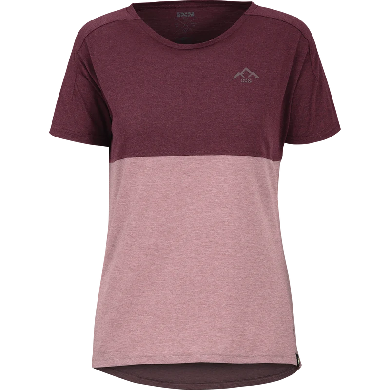 Kids Flow Mountain Tech Tee taupe-raisin