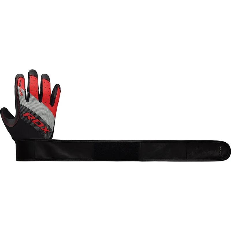 RDX F41 Vollfinger-Handschuhe mit langem Handgelenkband für schweres Gewichtheben im Fitnessstudio