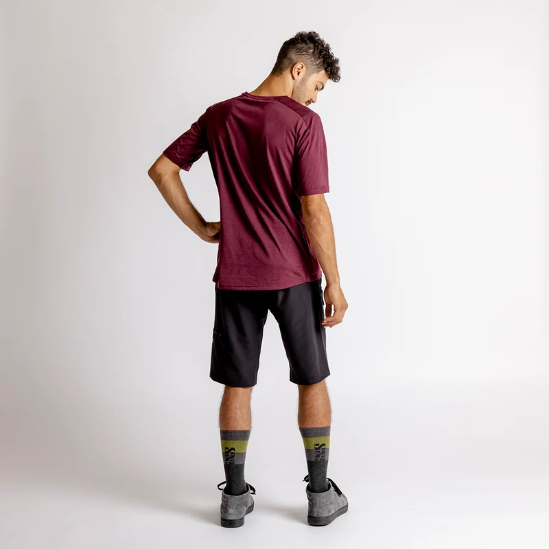 Flow Censored Tech Tee raisin