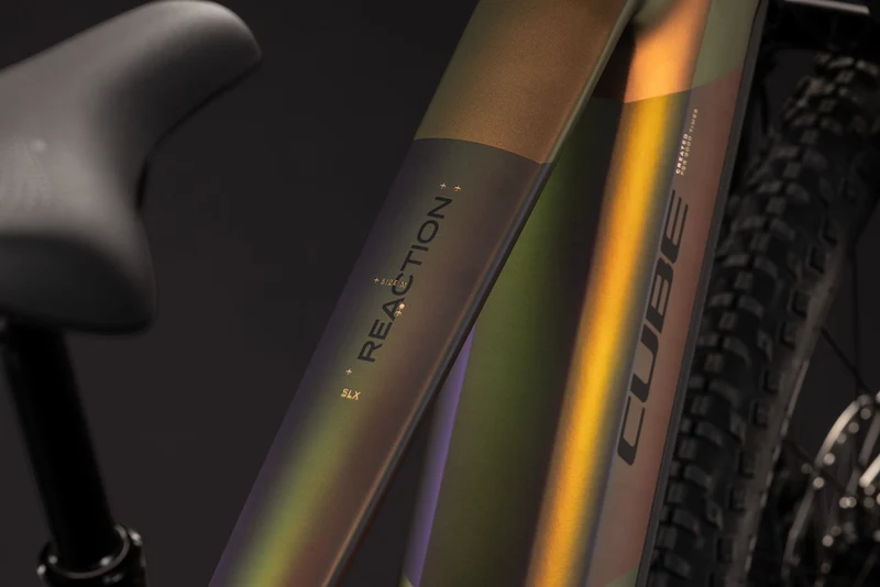 Cube Reaction Hybrid SLX 800 Wh E-Bike Hardtail Diamant autumn´n´black