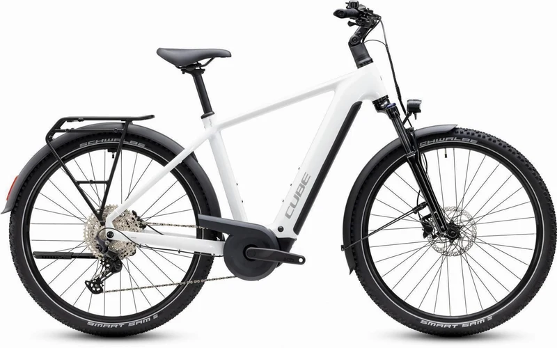 Cube Nuride Hybrid Performance 720 Wh E-Trekkingbike Diamant 28" metallicwhite´n´grey