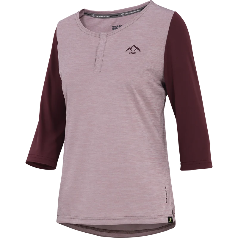 Women's Carve X 3/4 Henley taupe-raisin