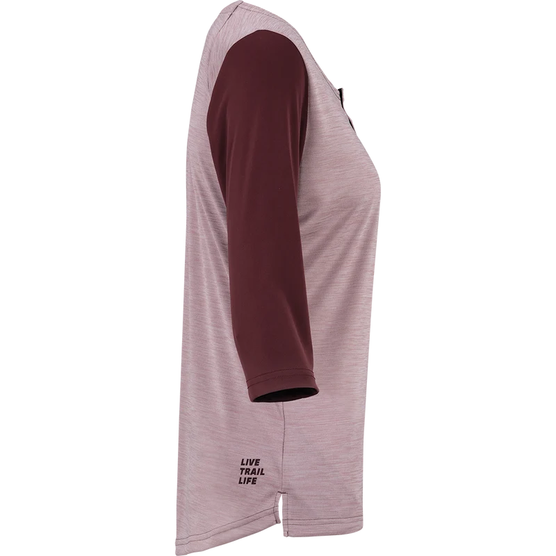 Women's Carve X 3/4 Henley taupe-raisin