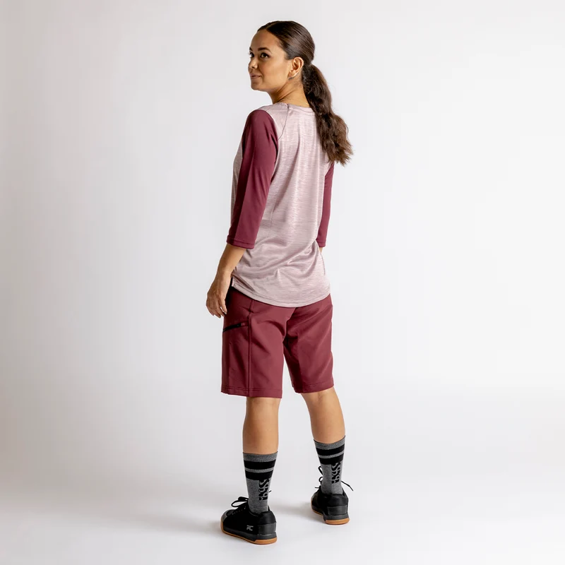 Women's Carve X 3/4 Henley taupe-raisin