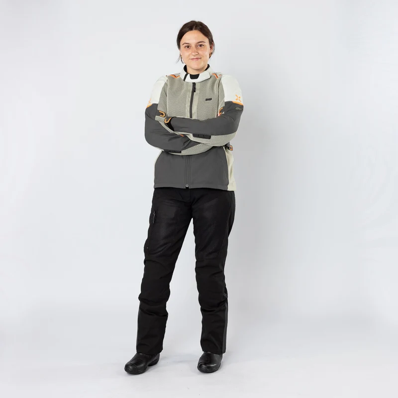 Damen Tourster-BigAir 1.0 Jacke dunkelgrau-steingrau-orange