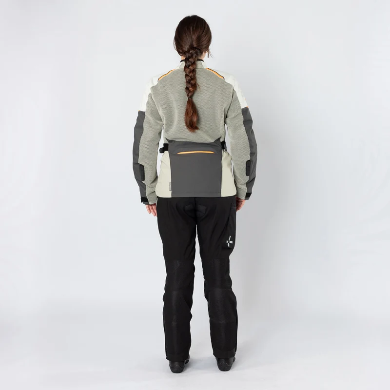 Damen Tourster-BigAir 1.0 Jacke dunkelgrau-steingrau-orange