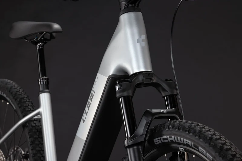 Cube Reaction Hybrid SLX 800 Wh E-Bike Hardtail Easy Entry 27,5" platinum´n´reflex