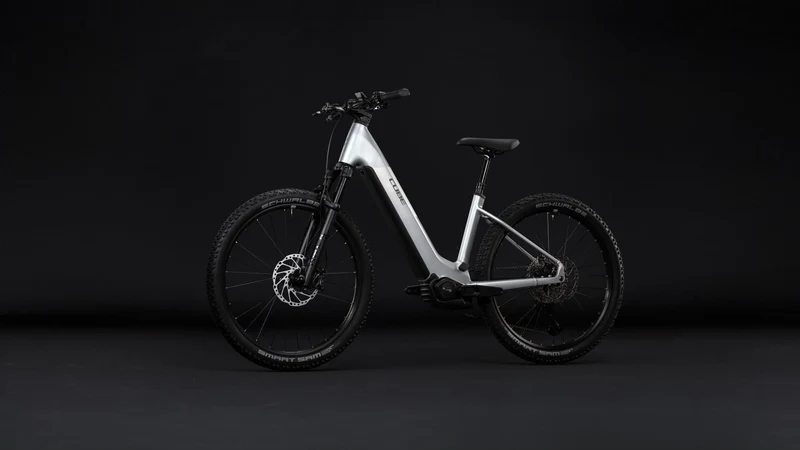 Cube Reaction Hybrid SLX 800 Wh E-Bike Hardtail Easy Entry 27,5" platinum´n´reflex