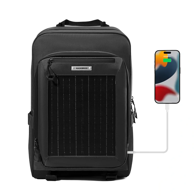 Solarrucksack Solar Rucksack 20L mit Flexiblem Abnehmbarem 10V 14W