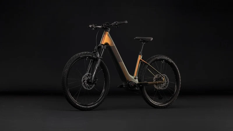 Cube Reaction Hybrid SLX 800 Wh E-Bike Hardtail Easy Entry 27,5" autumn´n´black