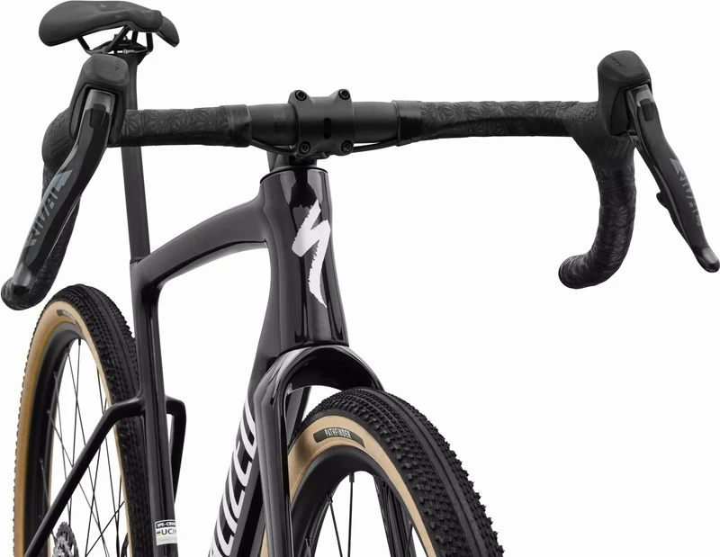 Specialized Crux 5 Comp SRAM Rival XPLR Gravelbike Diamant 28" Obsidian Metallic/dune White