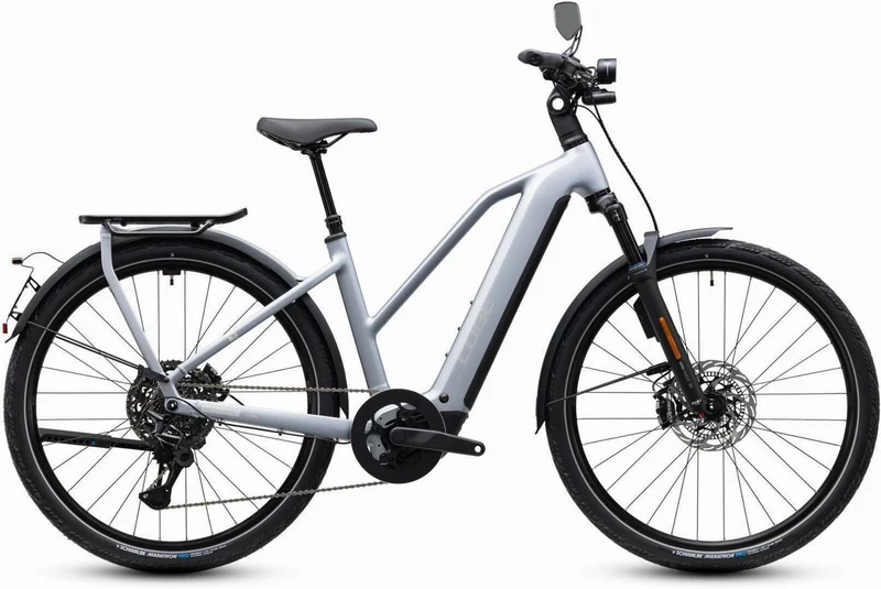 Cube Kathmandu Hybrid 45 800 Wh E-Citybike Trapeze 28" slategrey´n´chrome