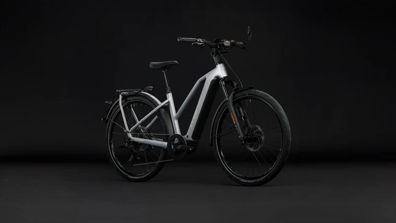 Cube Kathmandu Hybrid 45 800 Wh E-Citybike Trapeze 28" slategrey´n´chrome