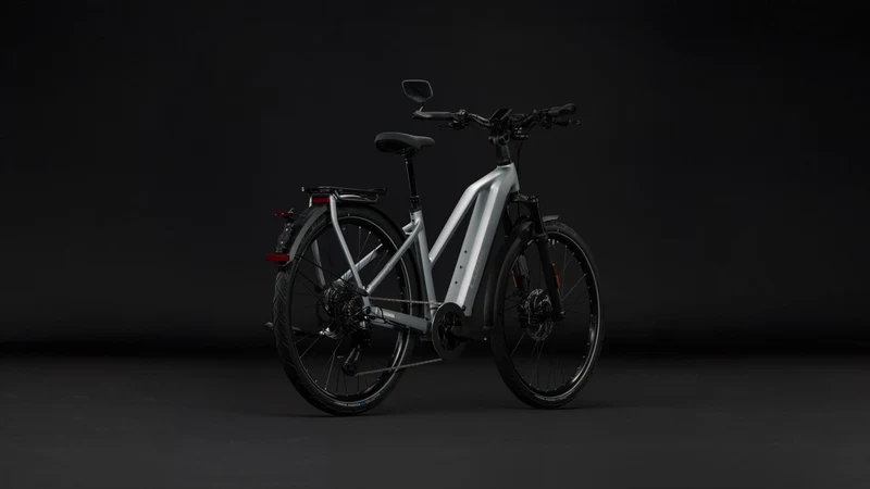Cube Kathmandu Hybrid 45 800 Wh E-Citybike Trapeze 28" slategrey´n´chrome