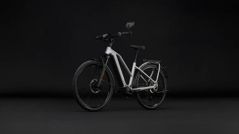 Cube Kathmandu Hybrid 45 800 Wh E-Citybike Trapeze 28" slategrey´n´chrome