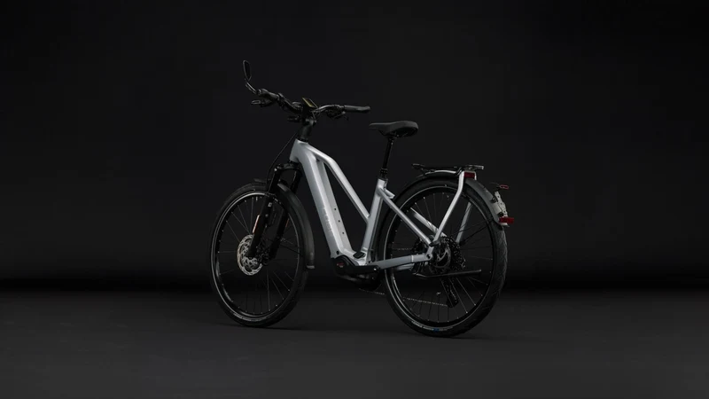 Cube Kathmandu Hybrid 45 800 Wh E-Citybike Trapeze 28" slategrey´n´chrome