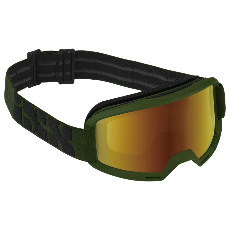Goggle Hack olive/ mirror gold
