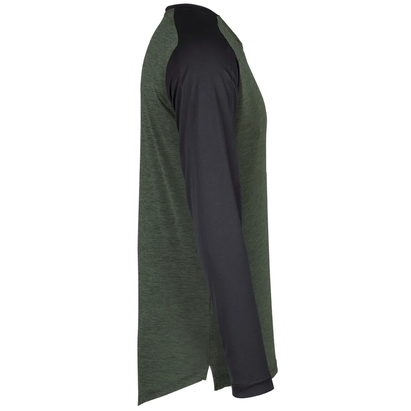 Flow X Kids long sleeve Jersey olive-solid black