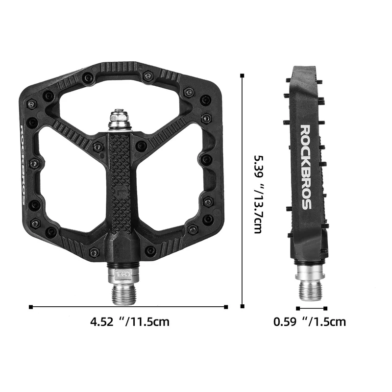 Fahrradpedale Nylon MTB Pedale rutschfest Verschleißfest 9/16’’ Pedale