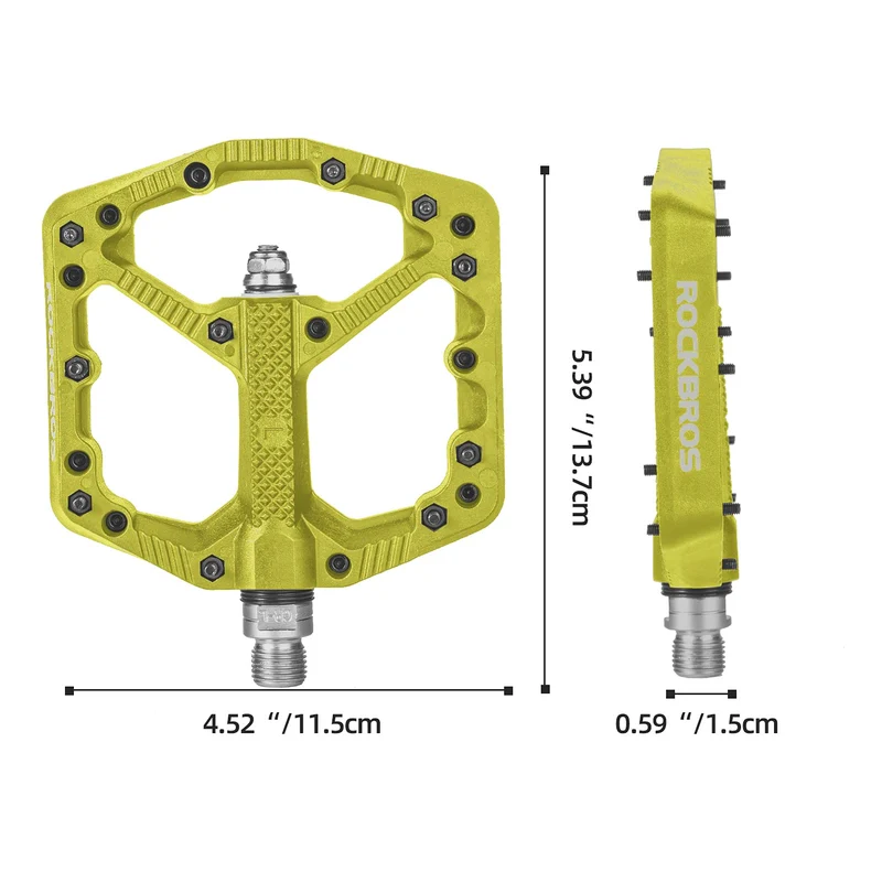 Fahrradpedale Nylon MTB Pedale rutschfest Verschleißfest 9/16’’ Pedale