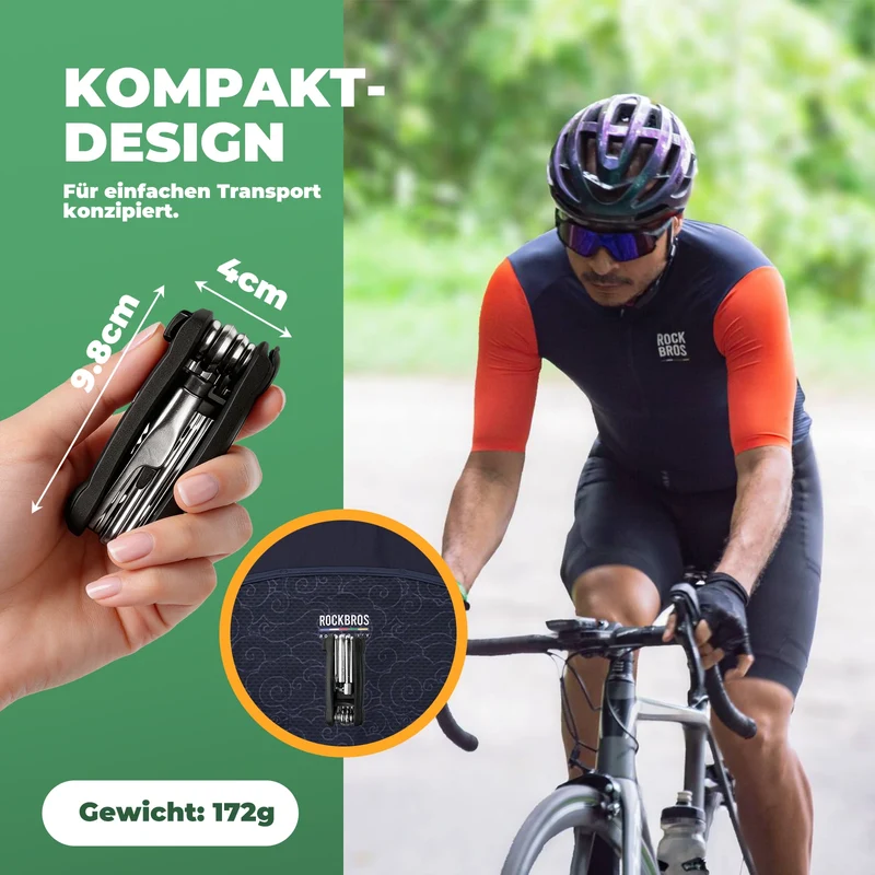 Fahrrad Multifunktionswerkzeug Flickzeug Multitools Set 12 in 1