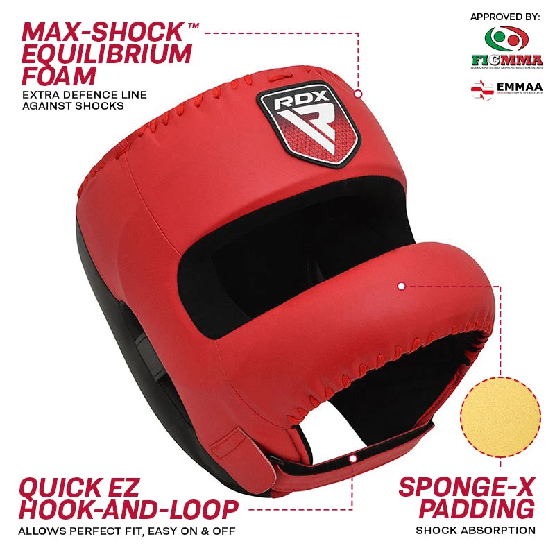 RDX APEX Boxing Head Gear Mit Nasenschutzbgel