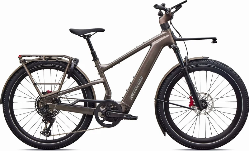 Specialized Turbo Vado 3 EVO 6.0 NB 840 Wh E-Bike Diamant 27,5" Gloss Warm Smoke Metallic/Satin Brushed Chrome