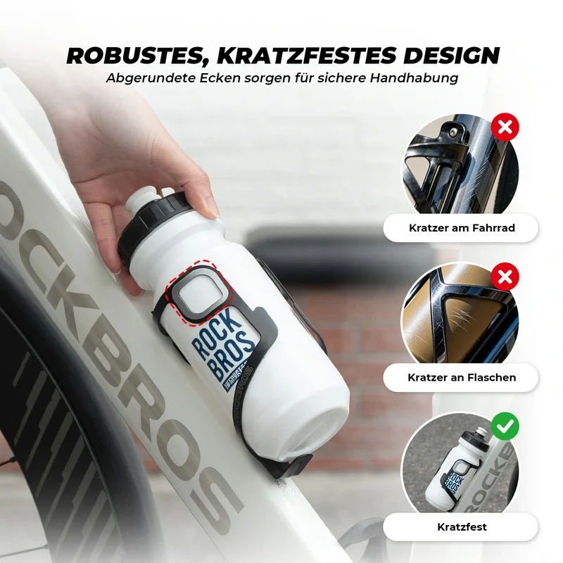 Fahrrad Flaschenhalter Aluminium 27g für Trinkflaschen bis 75mm