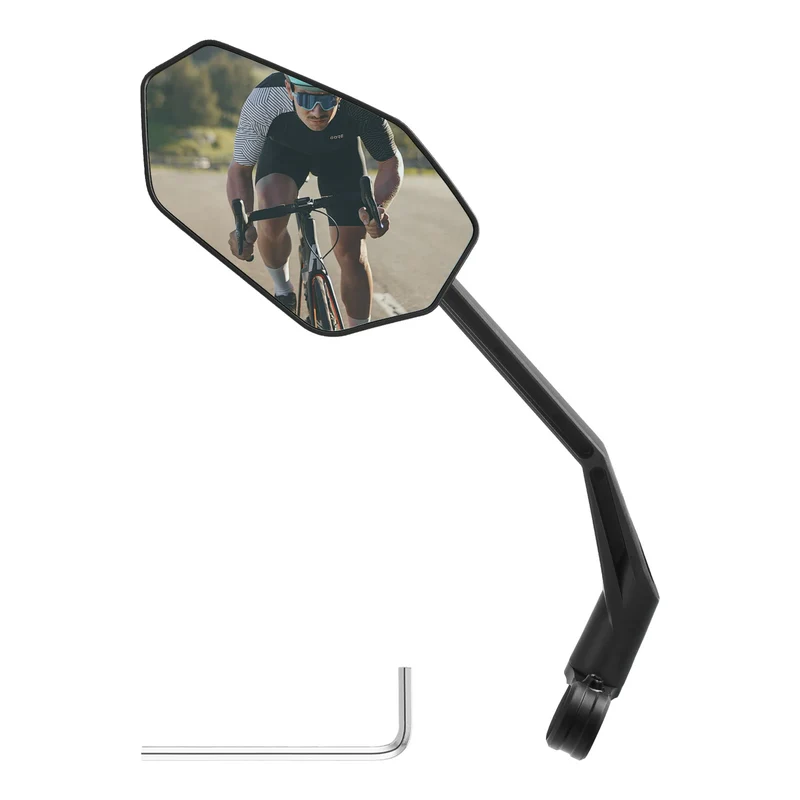Fahrradspiegel, 360° Verstellbar Blendfrei, Konvexer Rückspiegel mit HD-Glas Bruchfest