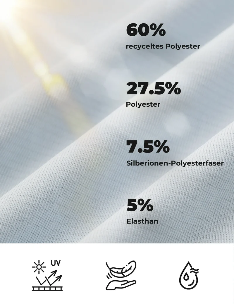 Damen Langarm Radtrikot – Antibakteriell, UV-Schutz, Reflektierend mit Zopfauslass & Smartwatch-Fenster