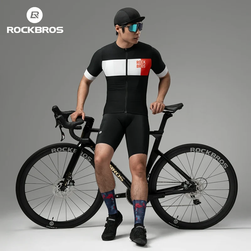 Herren Radtrikot Kurzarm im Colorblock-Design