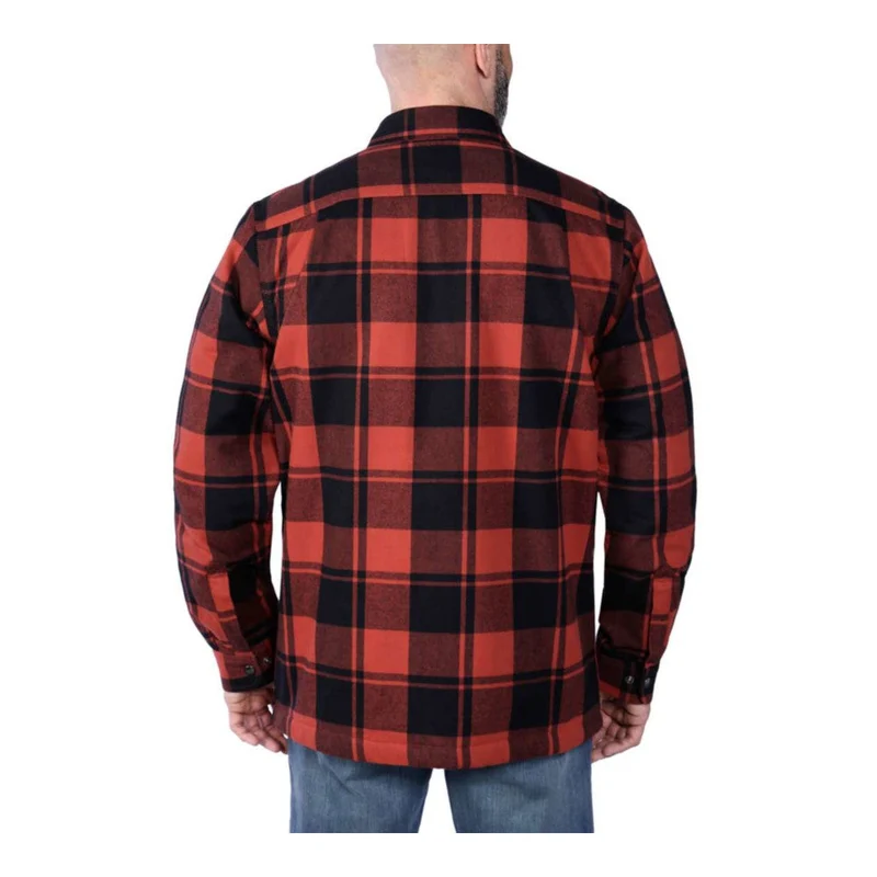 Carhartt - Flanellhemd mit Sherpa- Hemd // Roter Ocker
