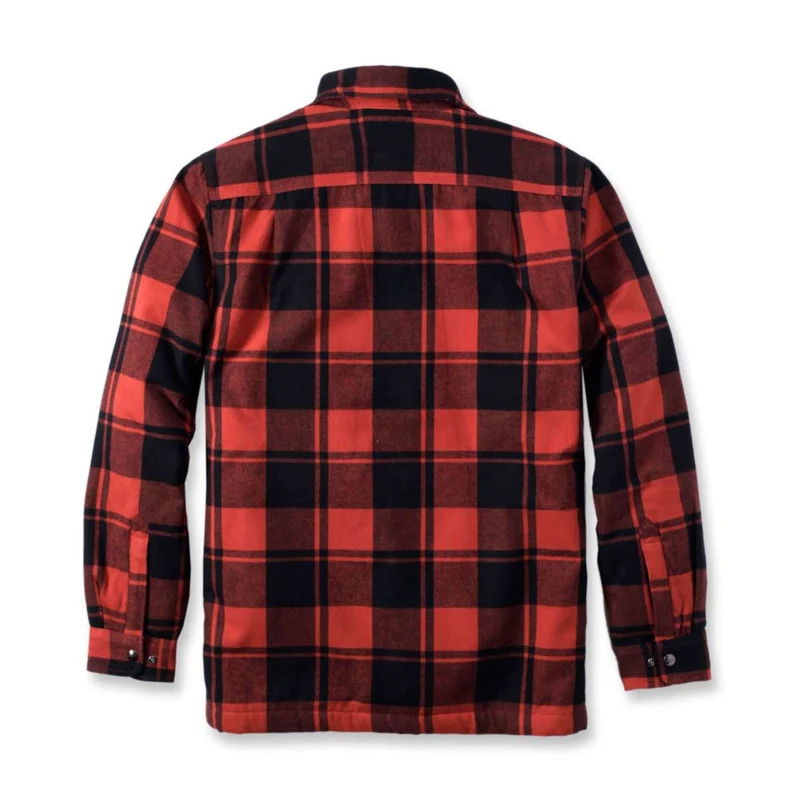 Carhartt - Flanellhemd mit Sherpa- Hemd // Roter Ocker