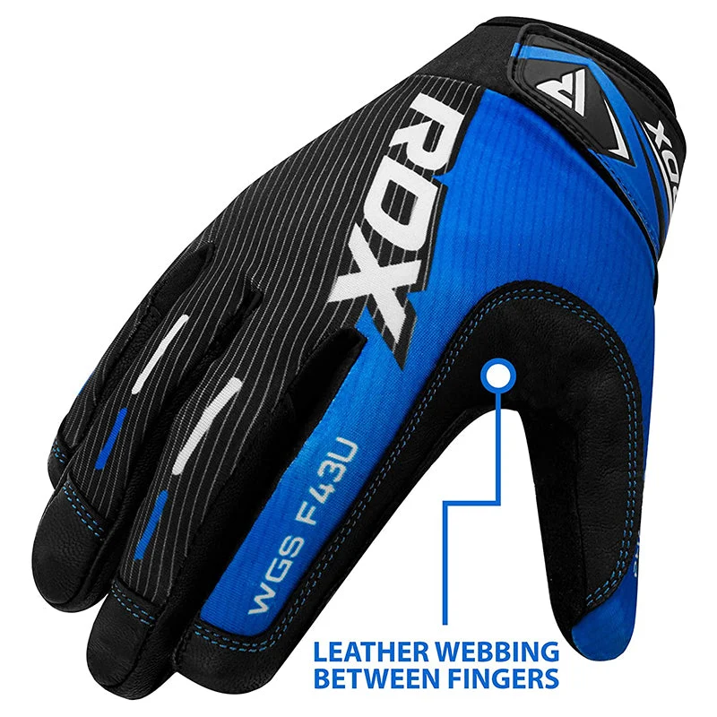 RDX F43 Vollfinger-Handschuhe für schweres Gewichtheben im Fitnessstudio
